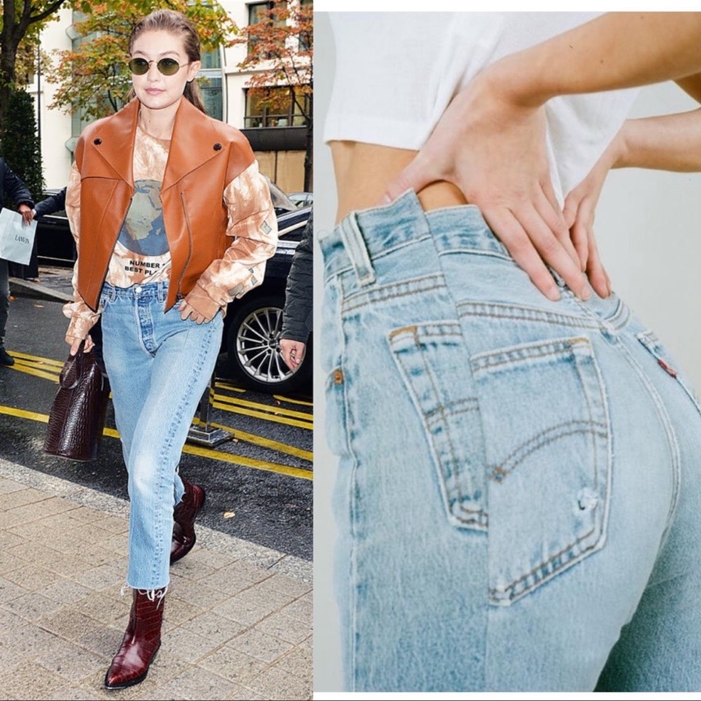 EB Denim Light Blue Straight Leg Jeans